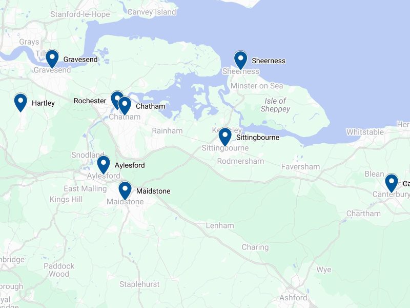 Areas we cover